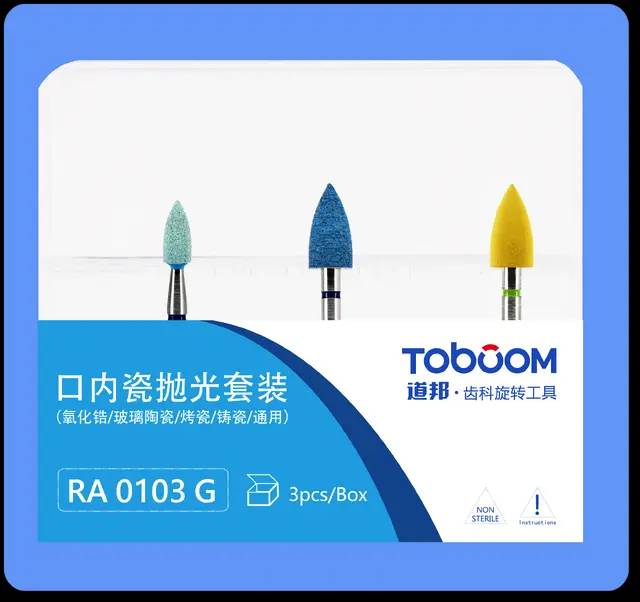 RA0103G Intraoral Ceramic Polishing Kit (High Gloss) for Low-Speed Contra-Angle Handpiece